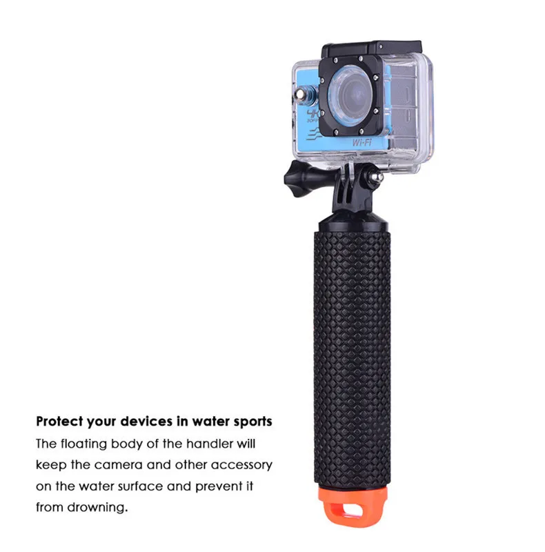 Водонепроницаемый плавающий ручной захват для Gopro Hero 7 6 5 Xiaomi комплект экшн-камеры с наручным карабин с ремешком для водная Спортивная камера