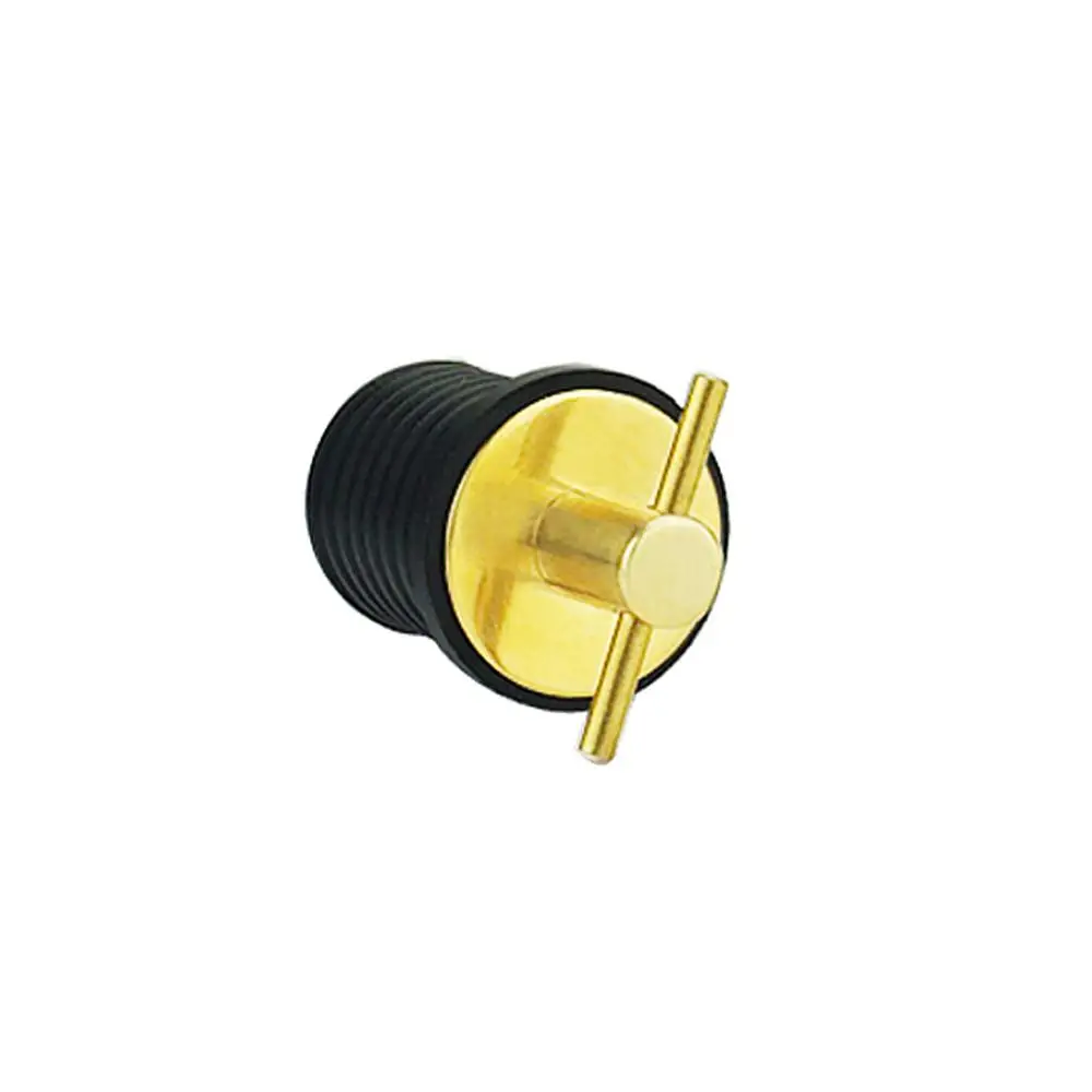 

Rubber Brass T-Handle TWIST-IN Hull Livewell Boat Drain Plug Boat Bilge Transom Seawall Baitwell Marine Hardware Accessories