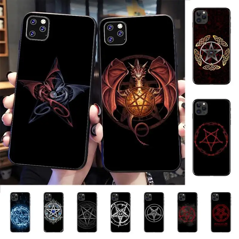 

Pentagram Demon Satan Phone Case for iphone 13 11 12 pro XS MAX 8 7 6 6S Plus X 5S SE 2020 XR case