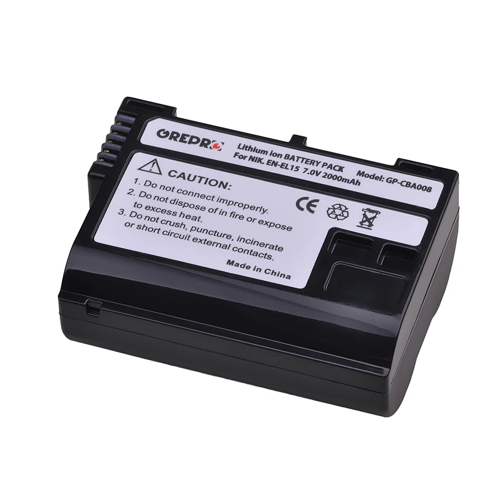 Аккумуляторная батарея 2000 мА · ч EN-EL15 EN EL15 EL15a + двойное зарядное светодиодный