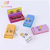 false eyelash packaging box fake 3d mink eyelashes boxes colorful fine flash empty make up