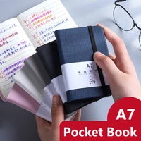 a6a7 thick notebook pockets mini portable student note book stationery cute diary notepad planner agenda office school supplies