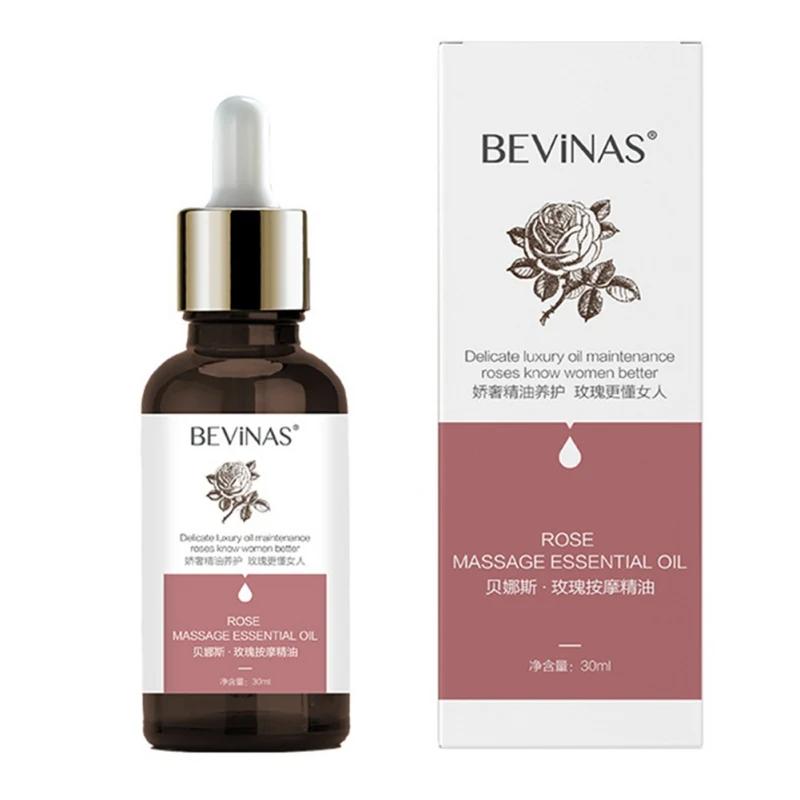 Bevinas Rose & успокаивающее живое haun массажное эфирное масло для питания кожи