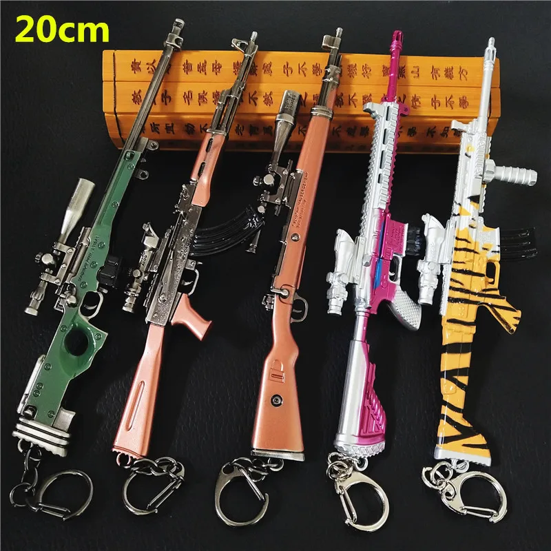 Игра PUBG брелки SKS SCAL оружие картридж Съемный пистолет Модель 17 см Брелок высокого
