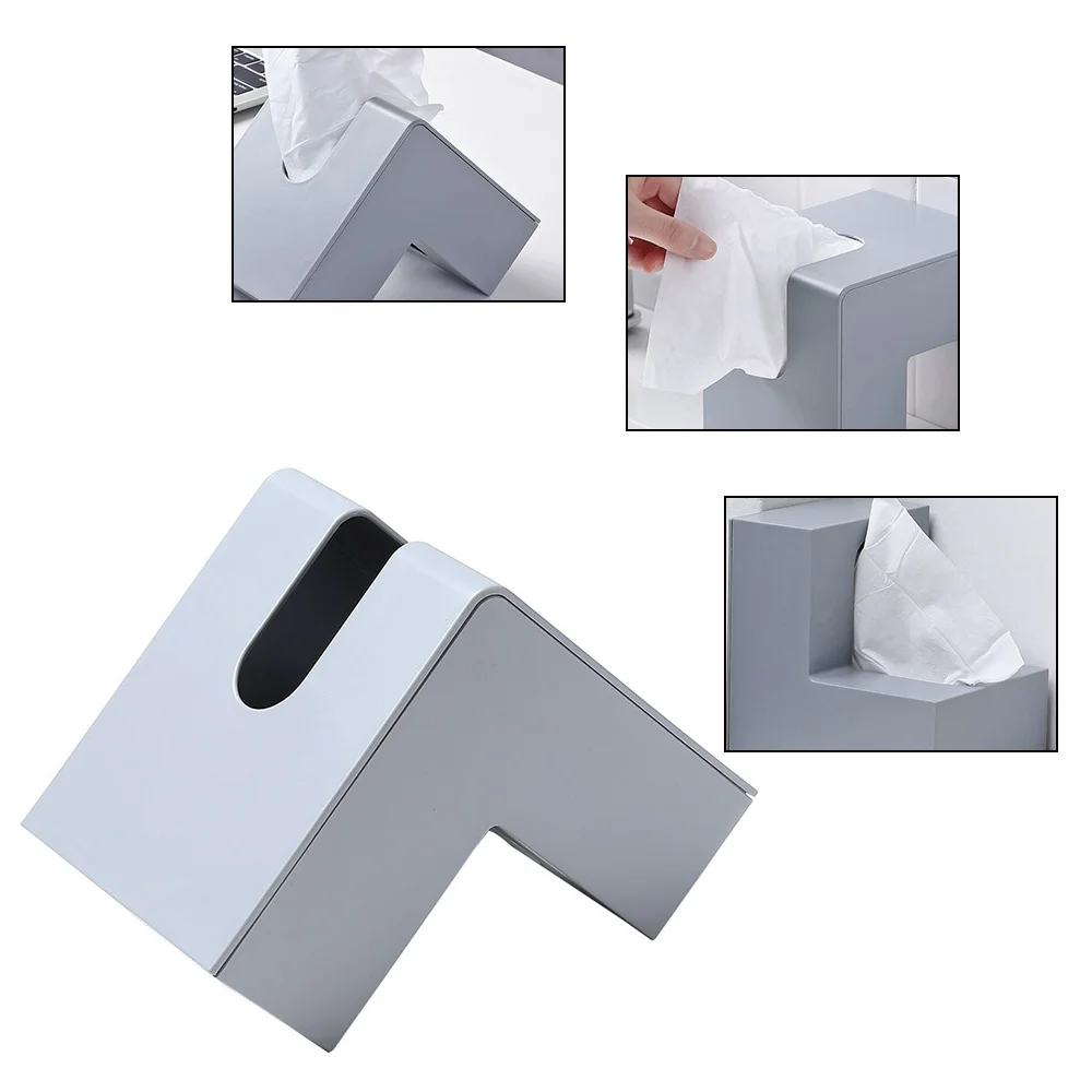 

Corner Tissue Box Wipe Napkin Papers Holder Dispenser Case for Kitchen Baby Wet Wipes Storage Container