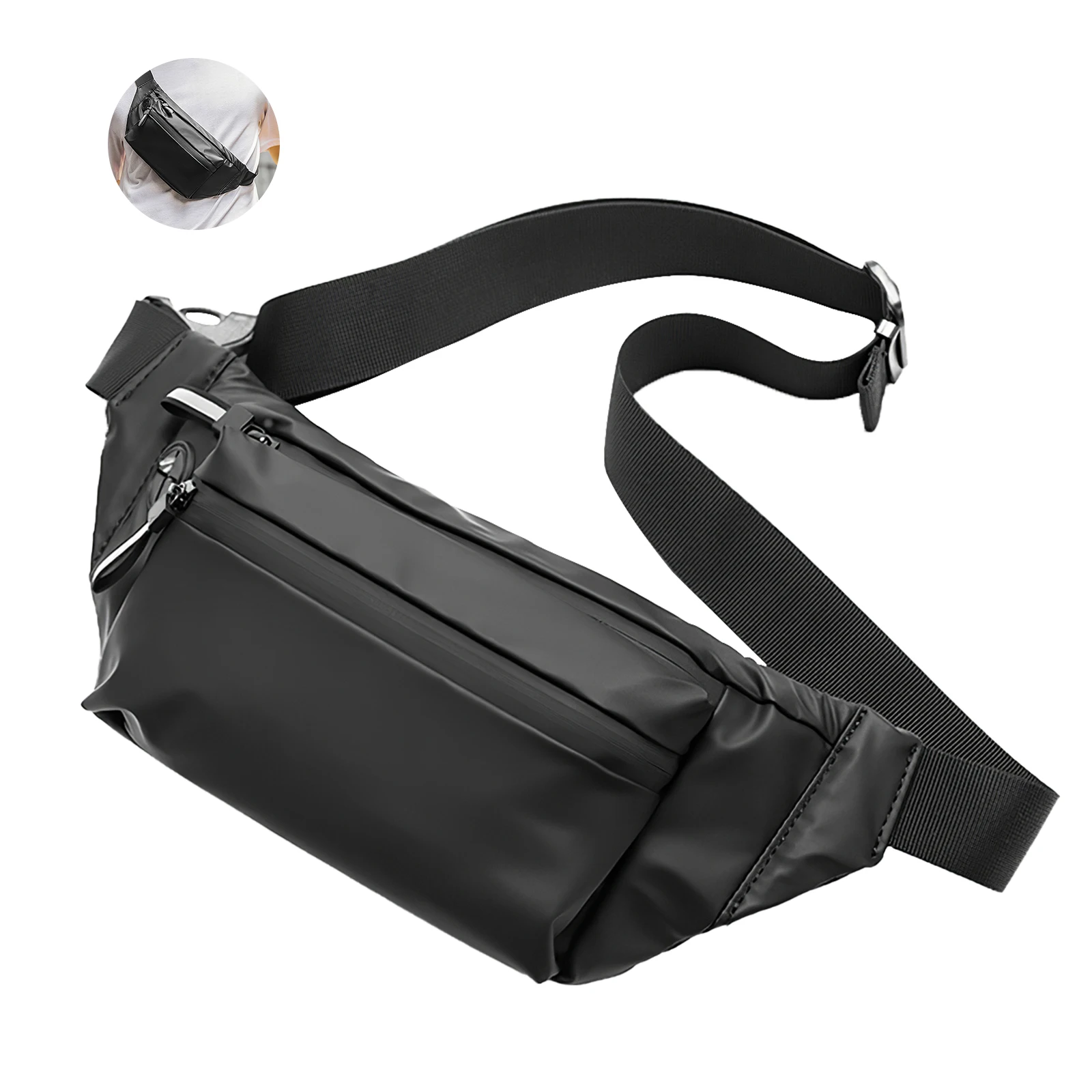 

Водонепроницаемая поясная сумка для бега, диагональный пролетный мешок для активного отдыха, кемпинга, пешего туризма, фитнеса, для мужчин ...