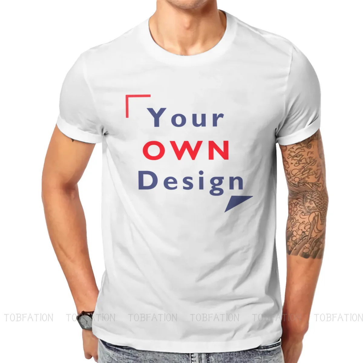 

Your Own Design Man's TShirt Custom Customize Unique Exclusive Gift Giving Crewneck Tops Fabric T Shirt Top Quality Gift Idea