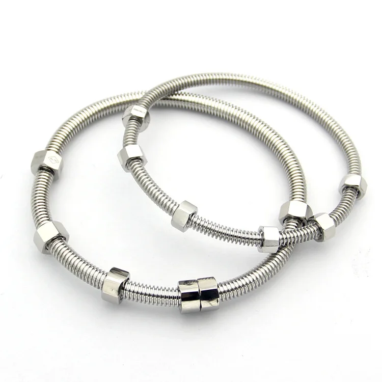 1 pairs Silver J. hangke, 1 пара, браслеты Carter, можно вращать, браслет для влюбленных с завинчивающимся узлом и браслет для женщин и мужчин, модный подарок, отвертка, брендовые браслеты - Окраска металла: 1 pairs Silver