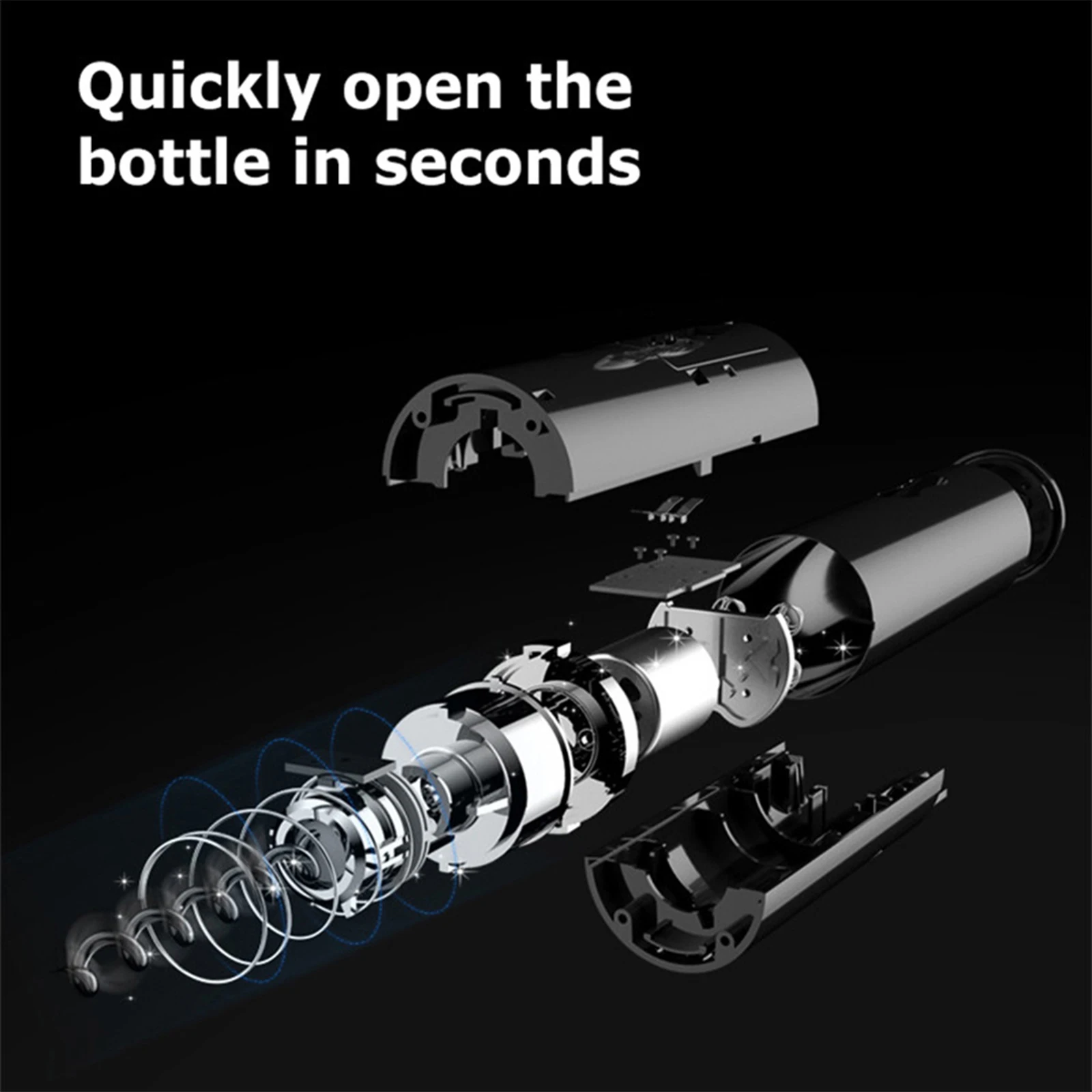 

Rechargeable Electric Wine Bottle Opener Corkscrew Foil Cutter Set Automatic Bottle Opener for Wine Kitchen gadgets Can Opener