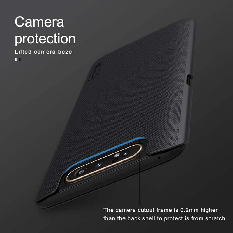 Чехол для samsung Galaxy A80 A90 чехол NILLKIN Супер Матовый Защитный пластиковый жесткий чехол для телефона samsung Galaxy A80 A90 с подарком