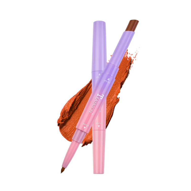 Двухсторонняя стойкая водостойкая помада карандаш матовая губная макияж