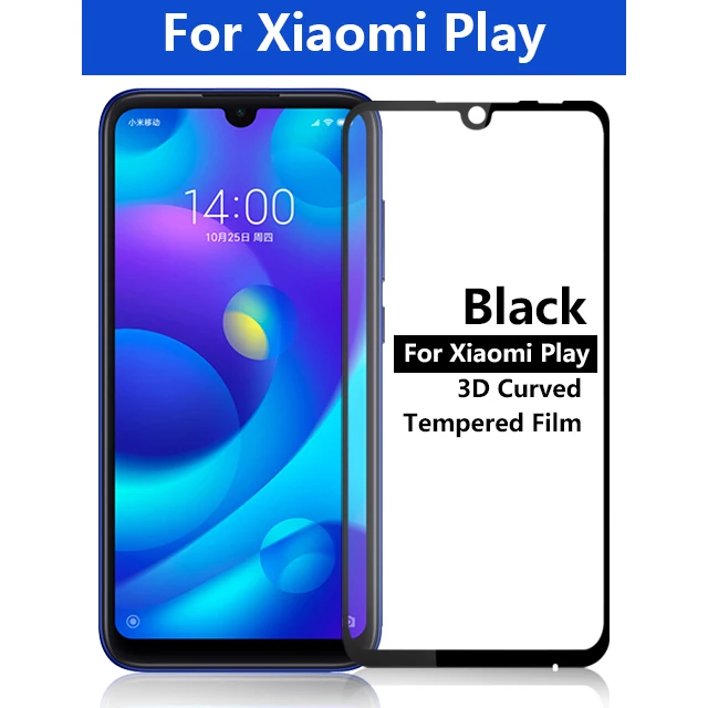 2 в 1 для Xiaomi Mi Play 5,8" Защита экрана из закаленного стекла на объектив камеры пленка для Xiaomi Mi Play защитное стекло - Цвет: only 1pc Glass