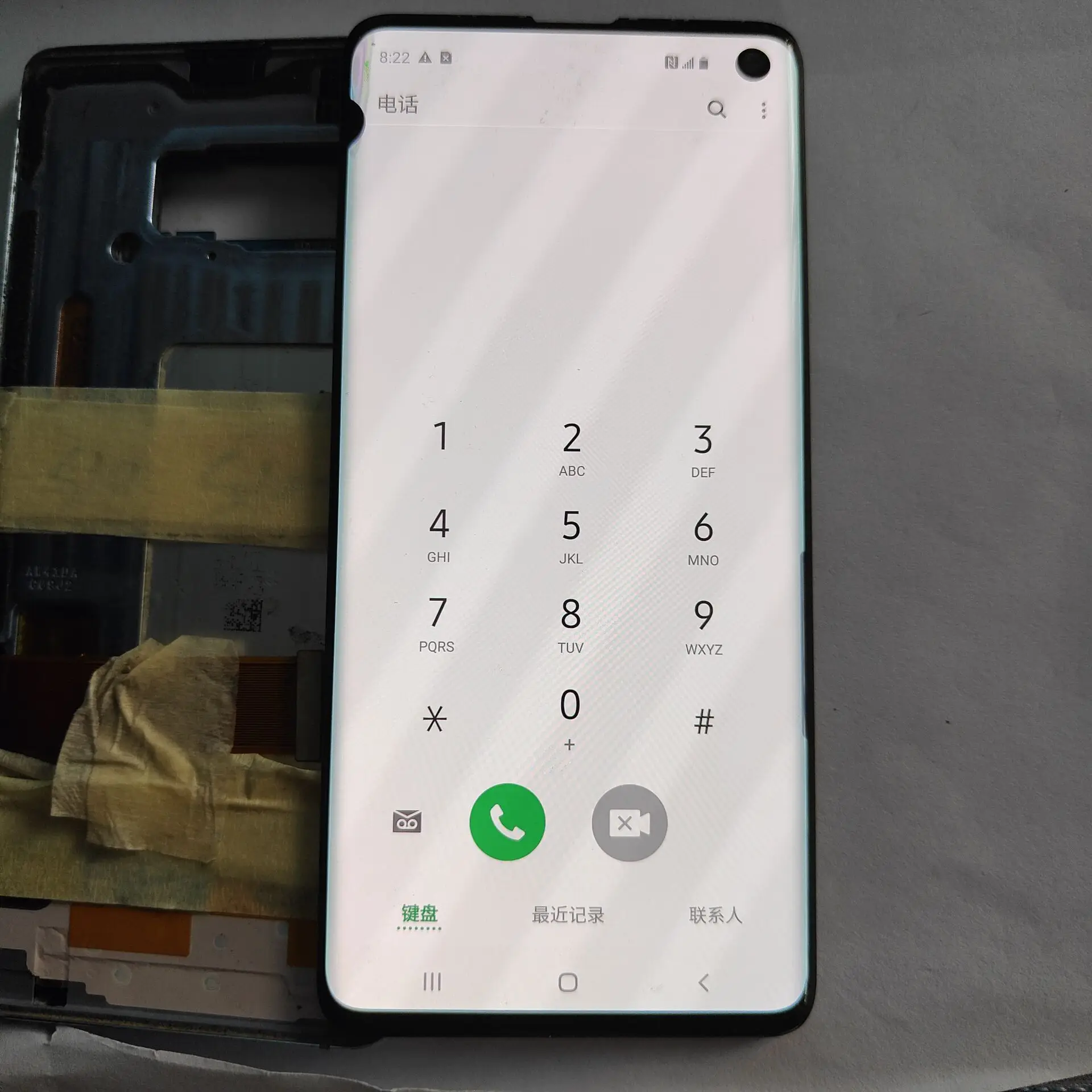 Pantalla LCD Original para Samsung S10 SM-G9730 G973F, digitalizador de pantalla t&aacute;ctil, must line, Original, AMOLED-1