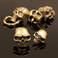 5 pcs gothic brass skull conchos studs screw back punk rivets for leather craft bag wallet garment decor