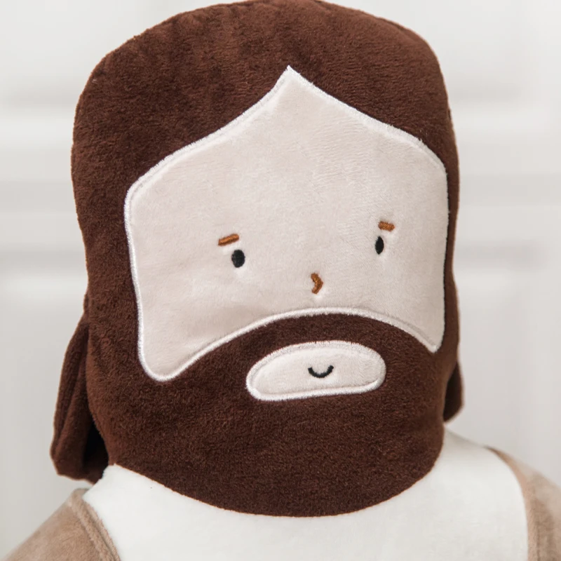 

50cm Jesus Plush Pillow Soft Animals Stuffed Toys Cute Cartoon Plush Cushion Christian Kids Adult Christmas Gift Home Decor