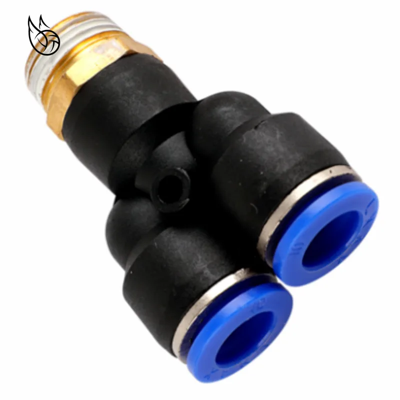 PX Пневматический фитинг y образный тройник 4 мм 12 OD шланг трубка M5 1/8 &quot1/4&quot 3/8