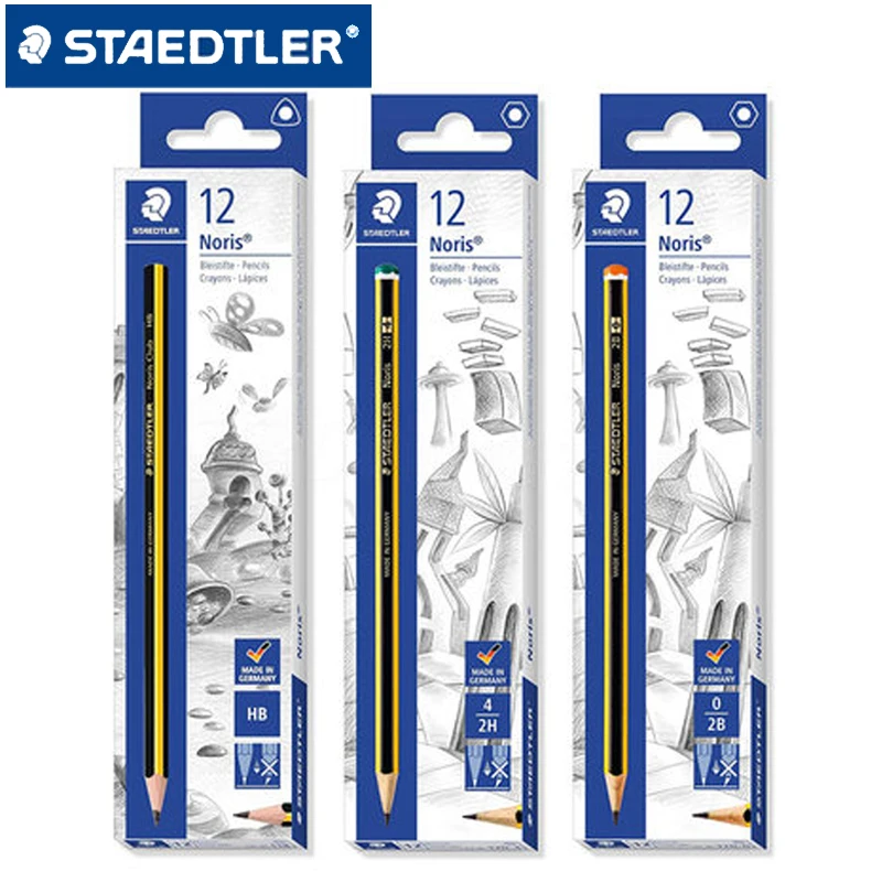 12 шт., STAEDTLER 120, стандартные карандаши, пишущий карандаш, канцелярские принадлежности, школьные офисные принадлежности, карандаш для рисования, черные грифельные HB карандаши