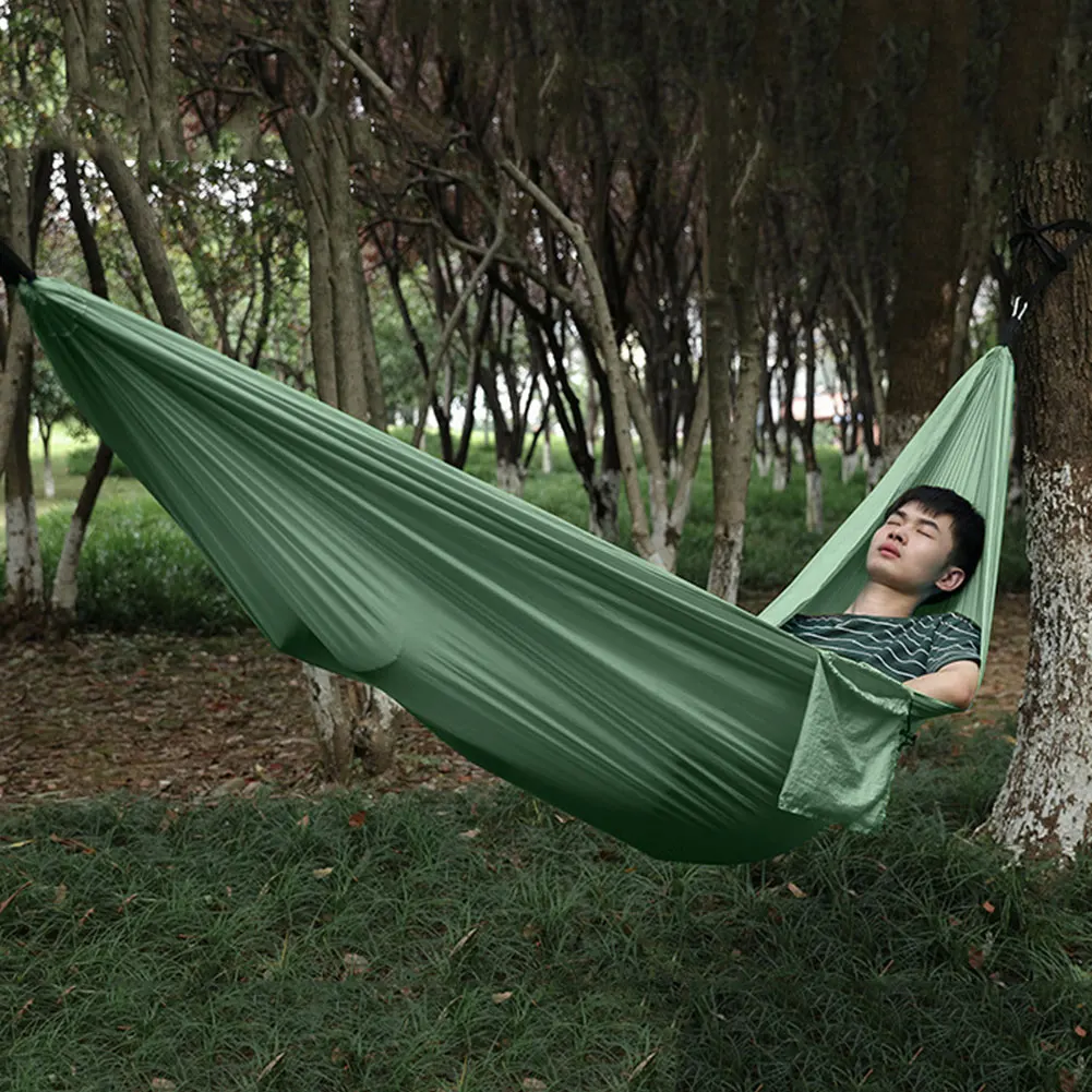 

Outdoor Camping Hammock Sleeping Swing Tree Bed Garden Backyard Hanging Chair Cushion High-strength Durable Camping Accessories