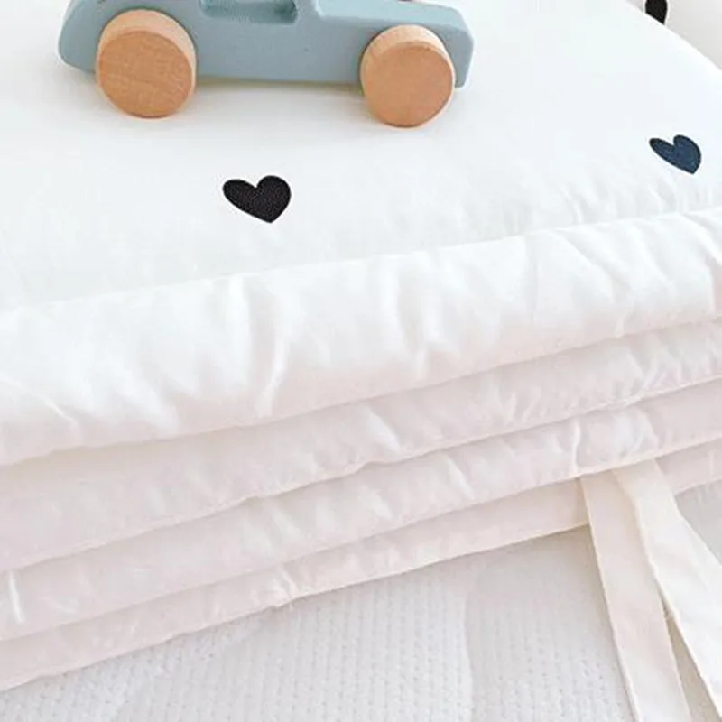Бампер для детской кровати хлопковая цельная подушка защиты кроватки защита от
