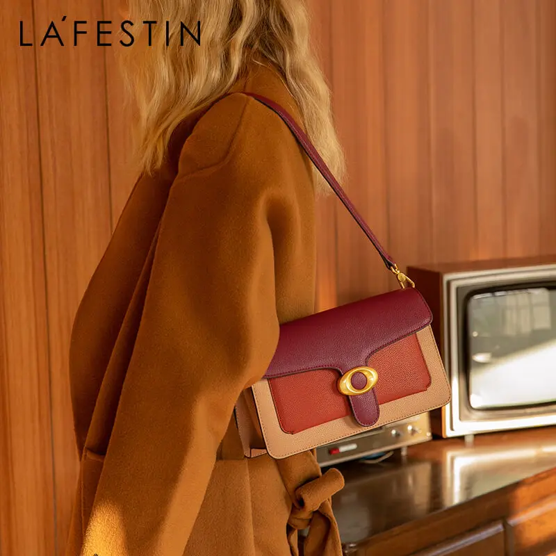

LAFESTIN Angel Eye Series Новая модная женская сумка контрастного цвета сумка на плечо Большая вместительная сумка-мессенджер