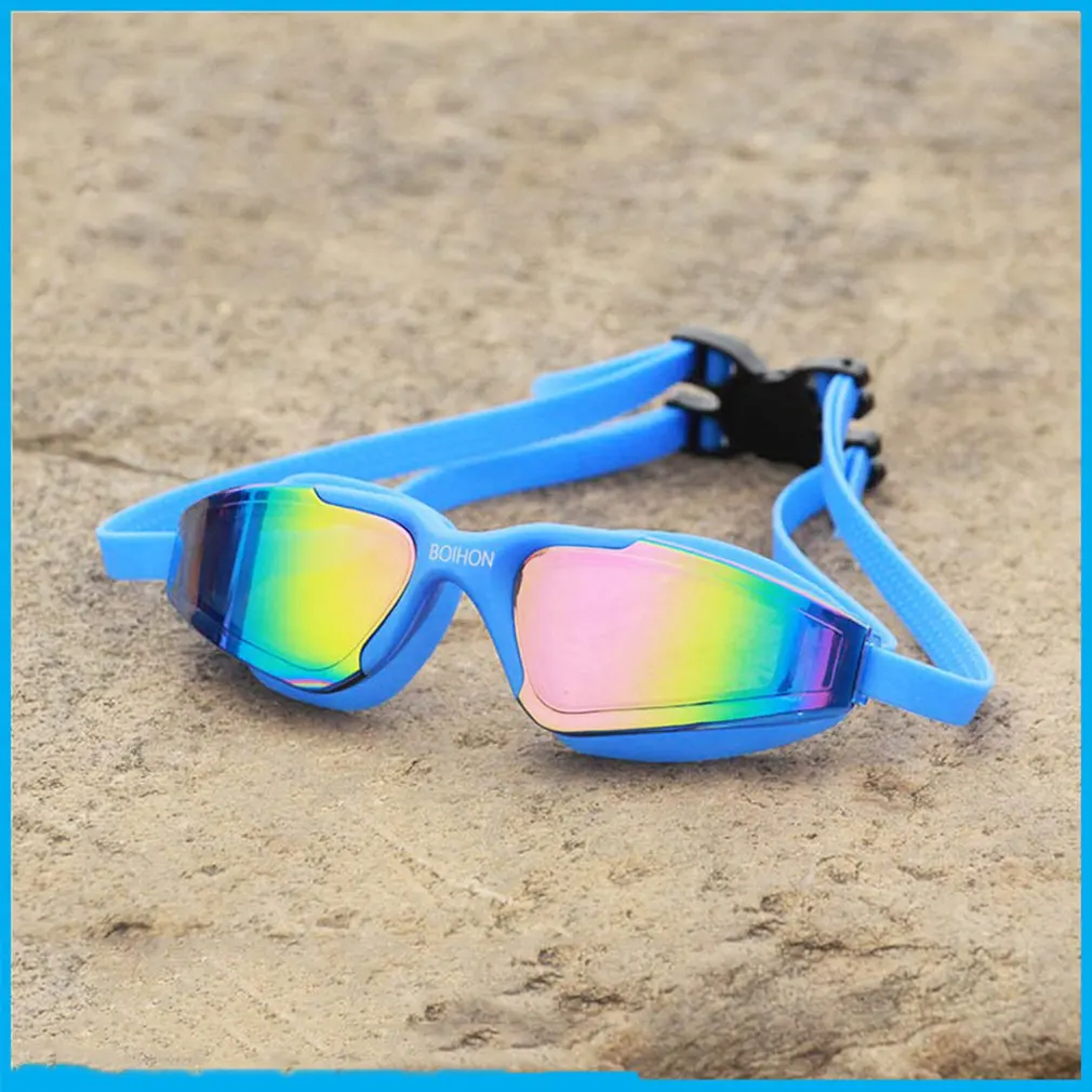 

Large Frame Adult Men Women Anti-Fog Waterproof UV Protective Outdoor Indoor Swimming Comfortable Goggles Glass BH012