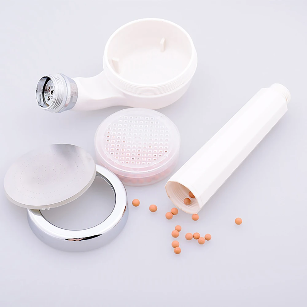 

Deep Cleaning Single Function Negative Ion PP Cotton Round High Pressure Filter Bathroom Handheld Shower Head