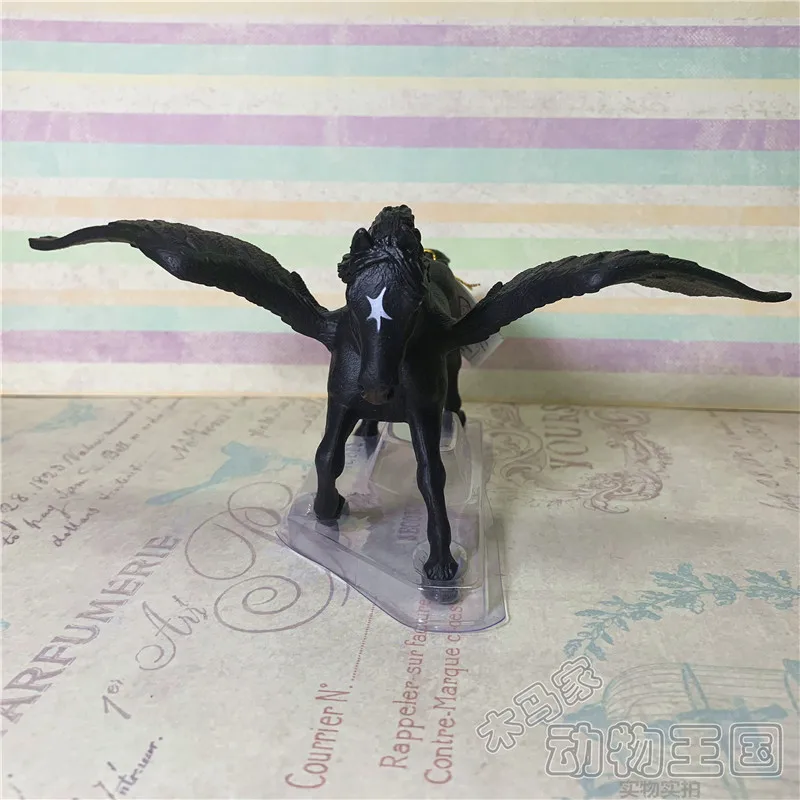 

pvc figure model toy black flying horse