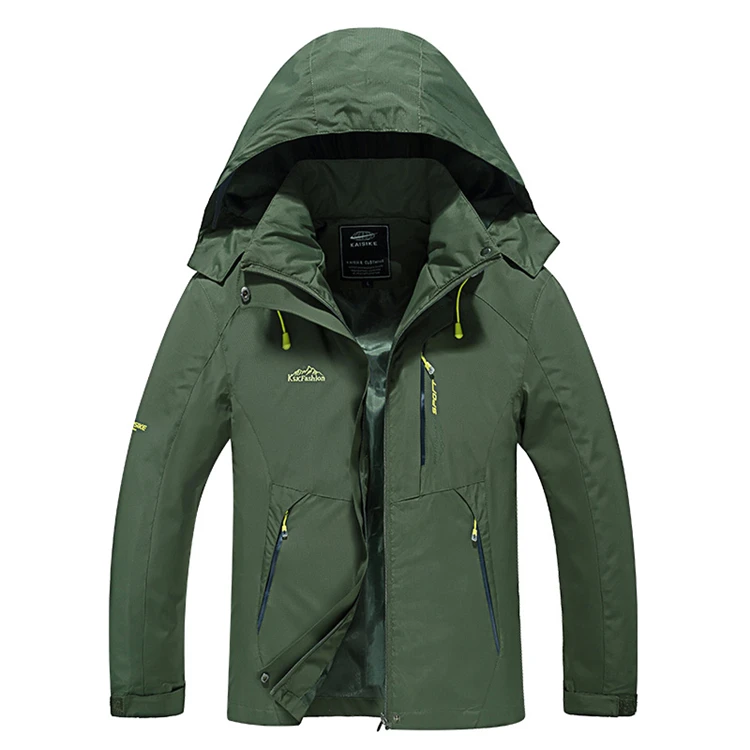 Men Army green Мужские и женские куртки для походов на весну и осень, ветрозащитная водонепроницаемая куртка, ветровка для охоты, треккинга, альпинизма, дождевик - Цвет: Men Army green