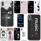 Силиконовый чехол для телефона Xiaomi Redmi 2 S2 3 3S 4 4A 5 5A 5 6 6A 7A 9 9T 9C 9A Pro Pocophone F1 music-on-world-off-Print