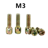 200100pcs m3x6810121620253540mm gb832 carbon steel screws for security seals with transversal hole