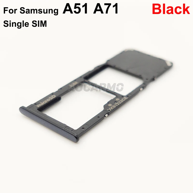 Aocarmo для Samsung Galaxy A51 A71 A515F SM A7160 SIM карта с двумя и одинарными слотами Sim карт