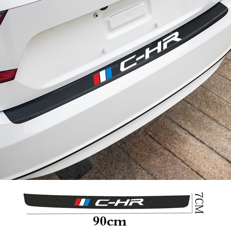 Для Toyota CH-R CHR 2018 2019 2020 аксессуары из углеродного волокна для заднего бампера