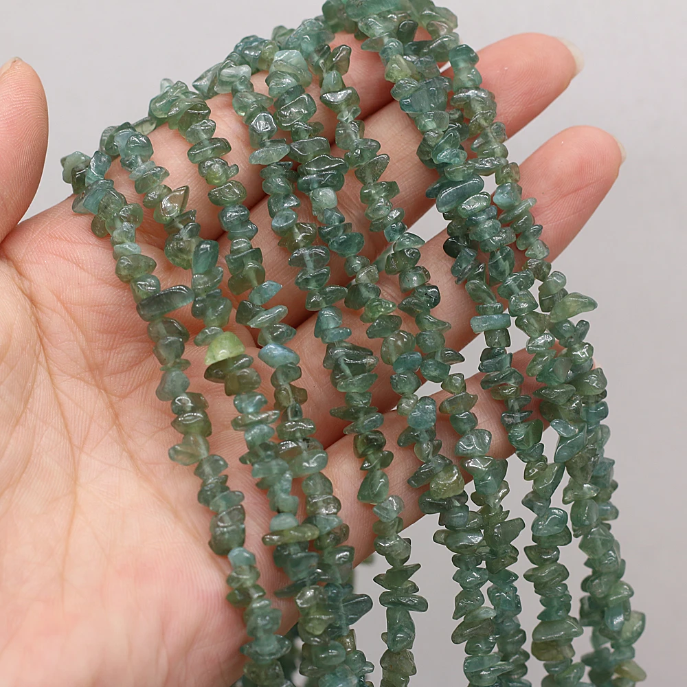 

Natural Stone 3-6mm Irregular Shape Freeform Chip Bead Green Aventurine Crystal Bead for Jewelry Making DIY Bracelet 40cm