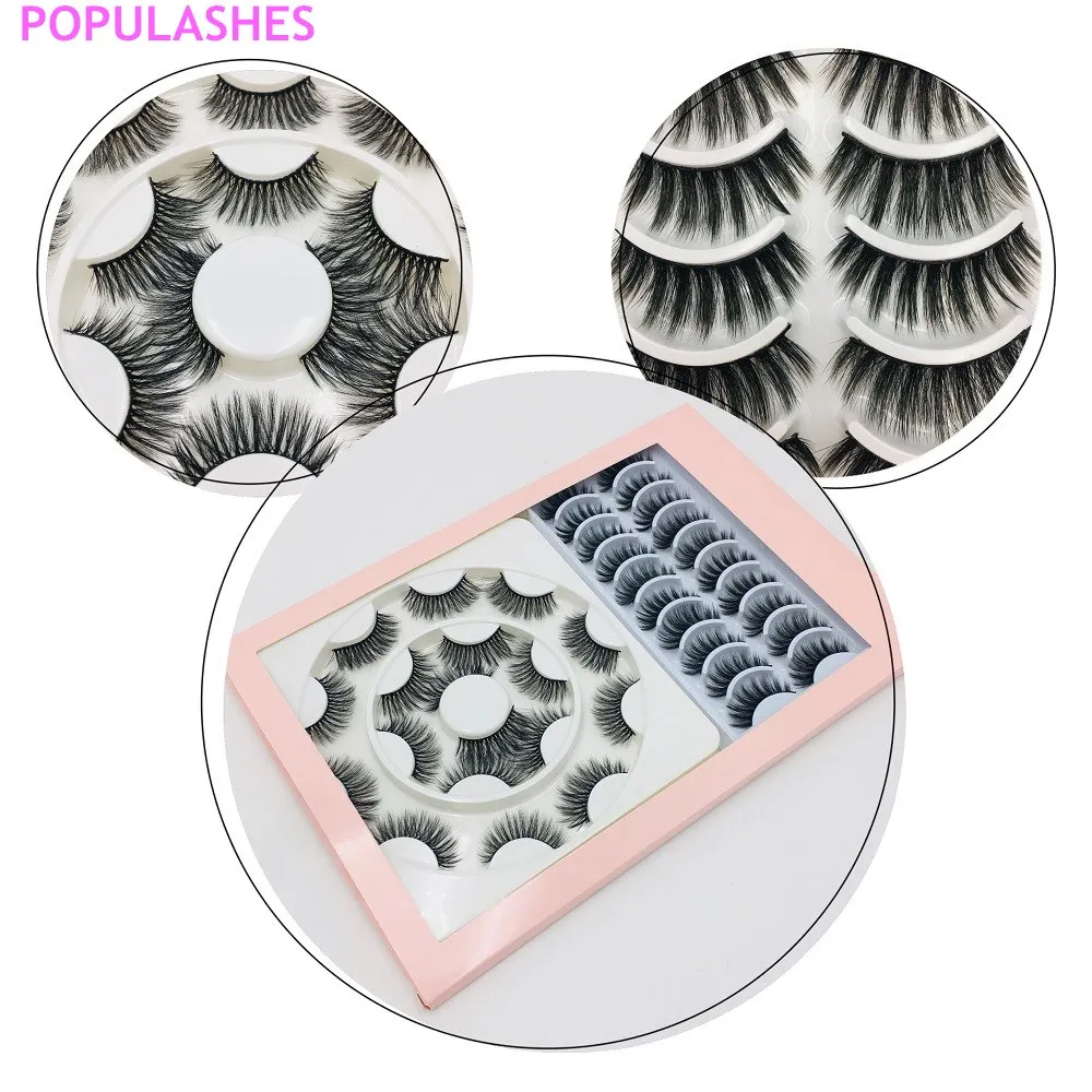 

18 Pairs 3d Mink Lashes Organizer Book False Eye Lash Paper Box Packaging Mixed Lashes Suppliers Free Custom Logo