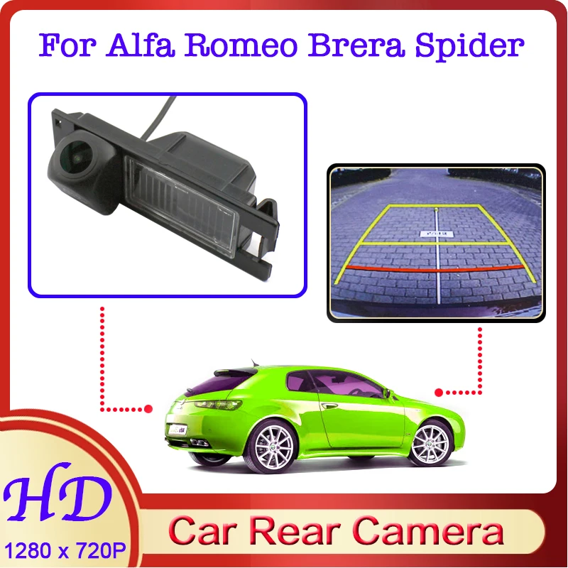 

Car Reverse Image Fisheye CAM For Alfa Romeo Brera Spider GTV 1995~2010 Night Vision HD Rear View Back Up 720P Vehicle Camera