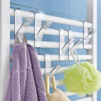 high quality hanger for heated towel radiator rail clothes hanger bath hook holder preach plegable scarf hanger white 4pcs