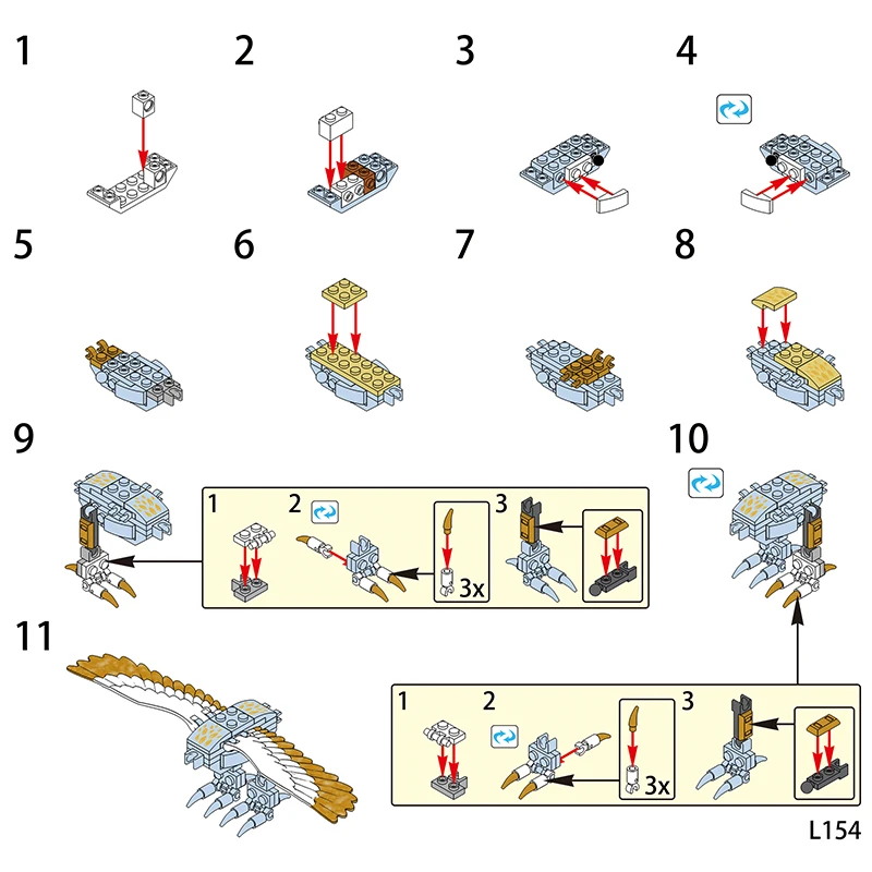 Волшебные Рыцари Гарри животные волшебные рыцари строительные блоки эрумпент