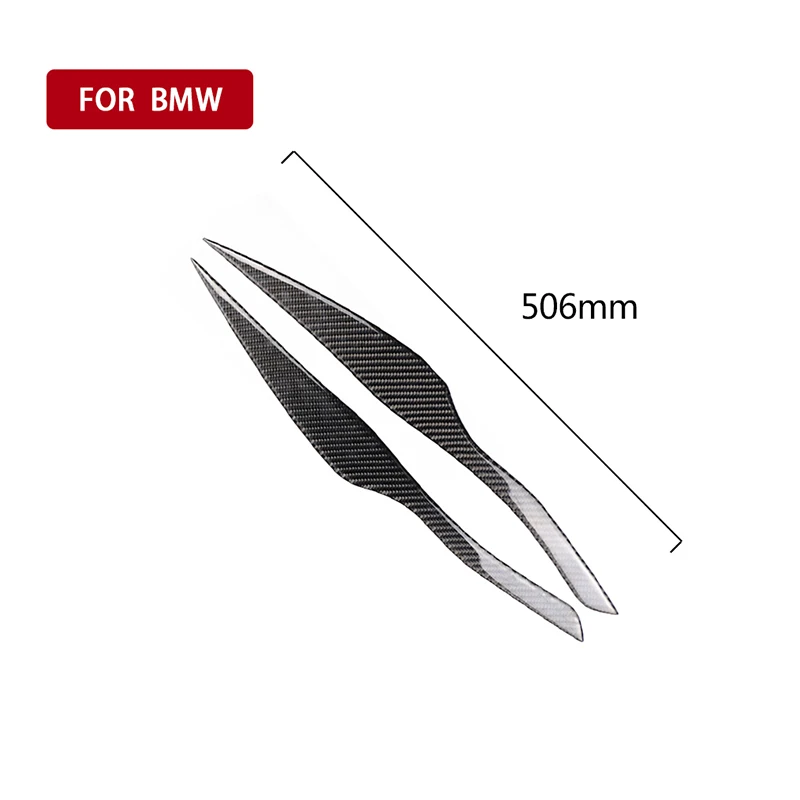 Car Styling Carbon Fiber 3D Sticker of Headlight Eyebrow Eyelid Cover For BMW 3 Series E90 E92 E93 E87 LHD /RHD | Автомобили и