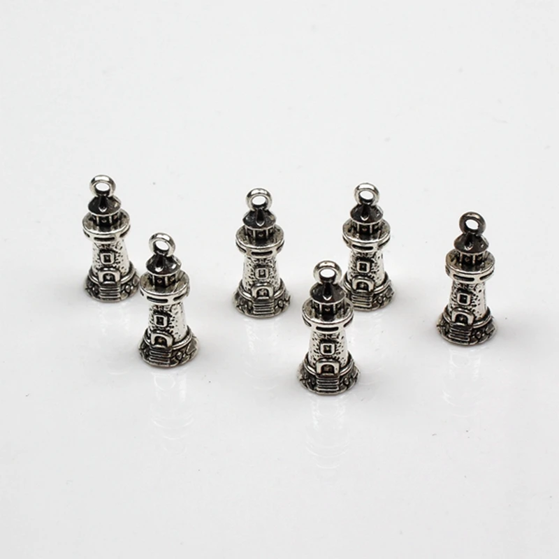 

8pcs Charms Lookout tower 20*9mm Antique Making pendant fit Vintage Tibetan Silver,DIY bracelet necklace Handmade