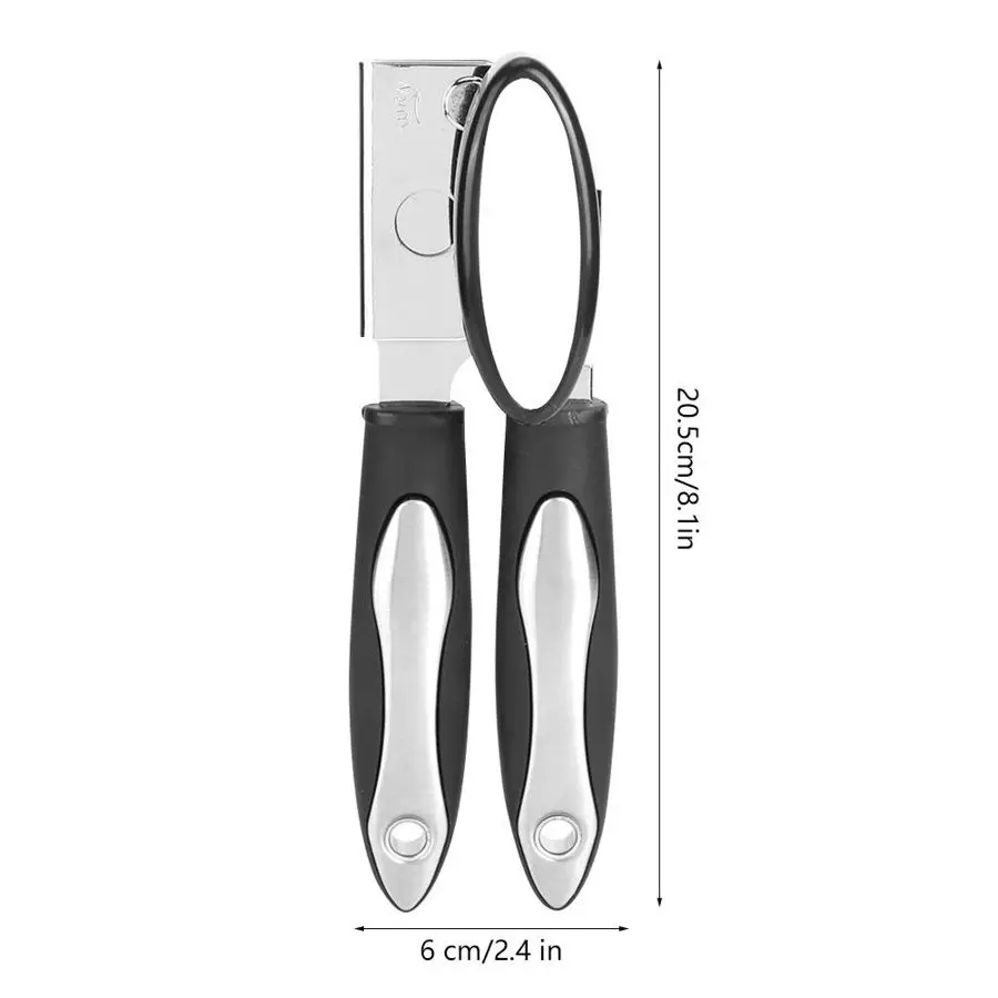 

1pc Professional Kitchen Tool Can Tin Opener Safety Hand-Actuated Can Opener Side Cut Easy Grip Manual Opener Knife For Cans Lid