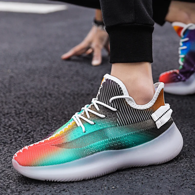 

Spring Summer Sock Sneakers Mens Brand Running Shoes Trainers Jogging Sport Shoes Athletics Gym Walking Shoes Air Cushion Tennis