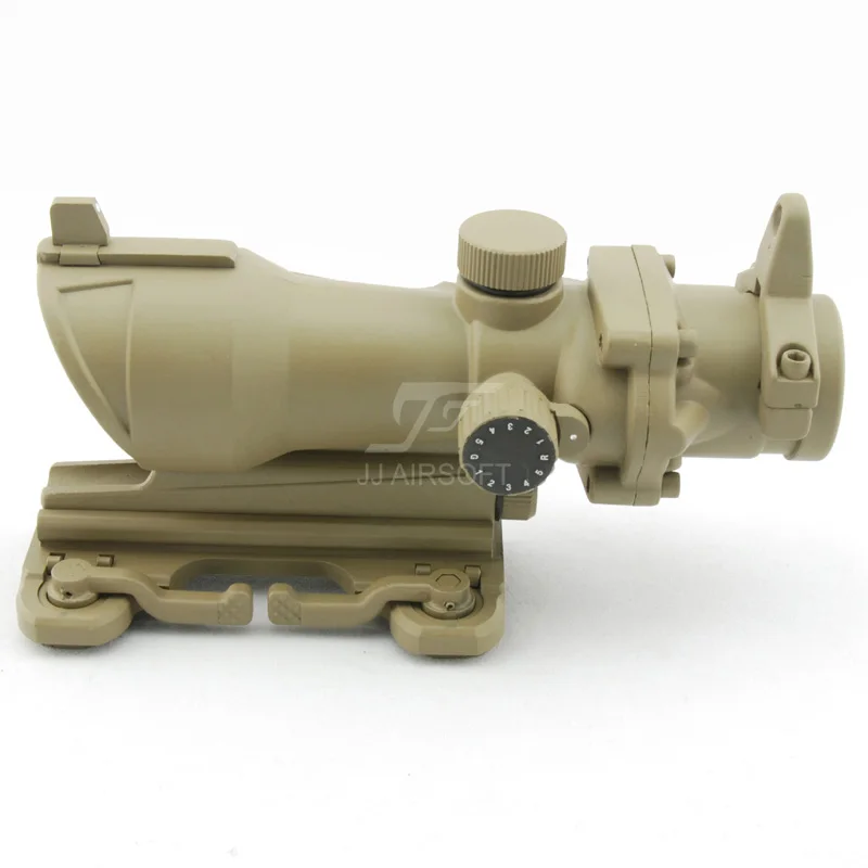 JJ страйкбол ACOG Стиль 4x32 область красный/зеленый сетка w QD Крепление (черный/загар)