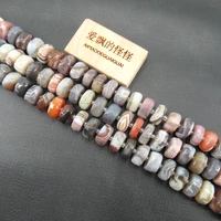 apdgg natural botswana agate rondelle faceted loose beads 15 5 strand jewelry making diy
