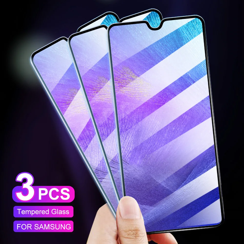3 шт. 9D защитный Стекло для samsung A50 A70 A40 A10 A10S A20 A30 Экран протектор M10 M20 M30 A80 полное