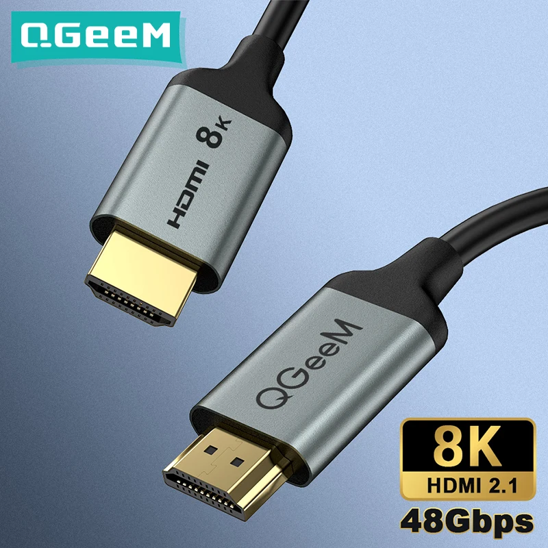 QGeeM 8K HDMI кабель совместимый с 2 1 провод для Xiaomi Xbox Serries X PS5 Chromebook ноутбуки 120 Гц