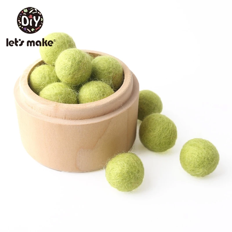 Lime 120 шт 20 мм шарик из шерстяного войлока помпоны шарики DIY домашний декор для детской комнаты Висячие зеленые розовые белые лаймовые фиолетовые фетровые шары - Цвет: Lime