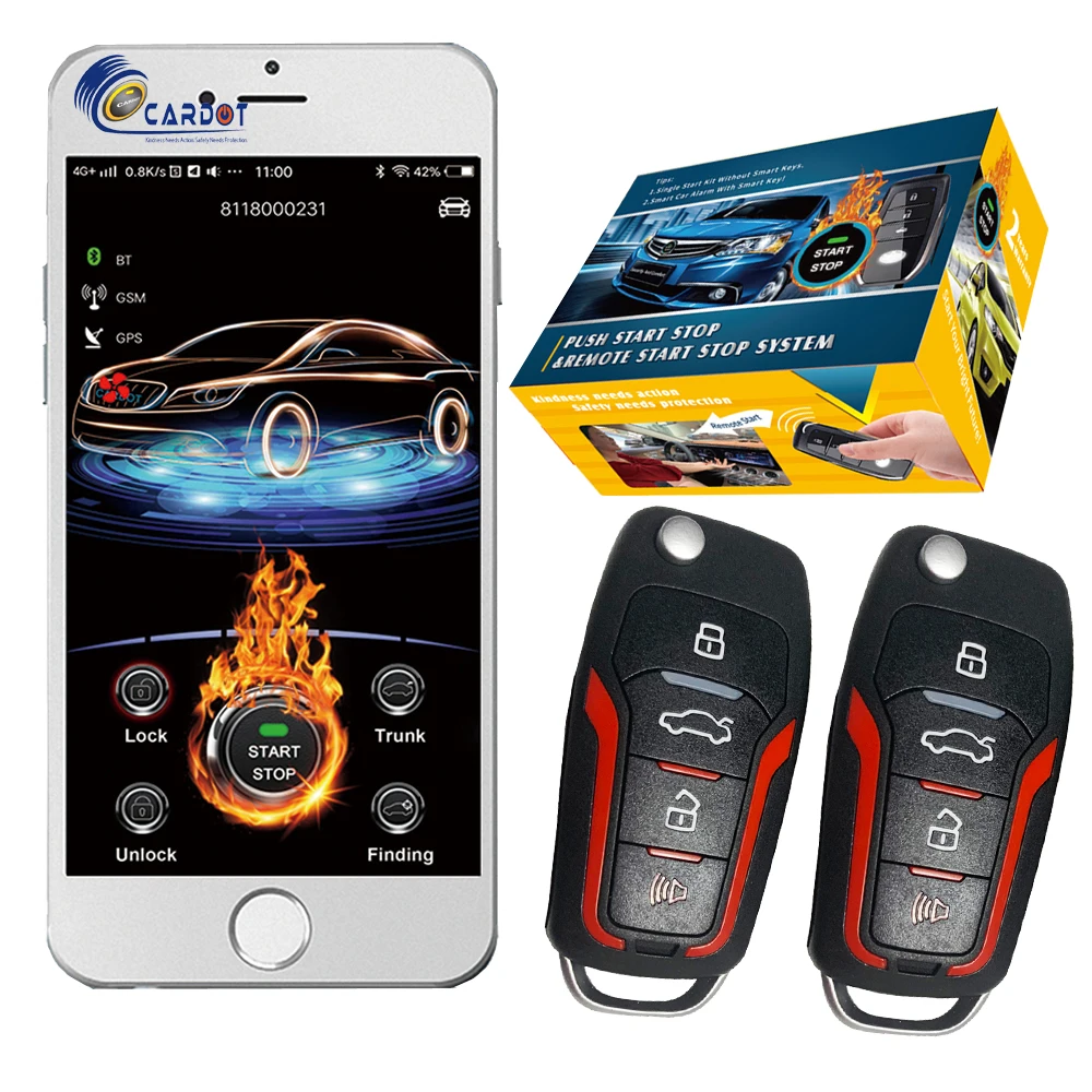 Cardot 2g пассивная система безключевого входа дистанционный пуск стоп Смарт