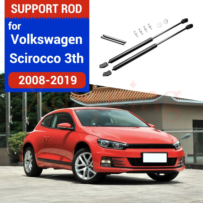 

For VW SCIROCCO 2008 2009 2010 2011 2012 2013 2014-2017 R GTS GT24 Refit Front Gas Spring Shock Strut Bars Support Hydraulic Rod