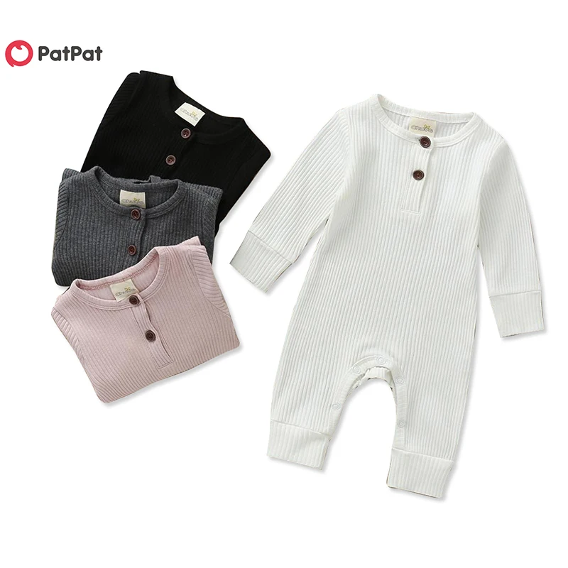 Новинка 2020 осенне-зимний Хлопковый вязаный однотонный кардиган PatPat для