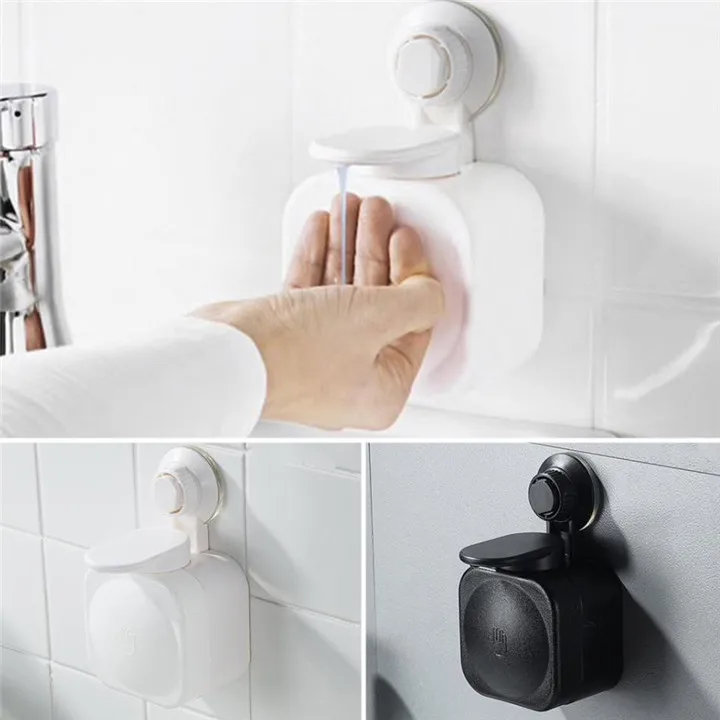 TTLIFE Bathroom Wall Mounted Soap Liquid Box Sucker Dispenser Wall-mounted Plastic Shower Gel Shampoo Press | Дом и сад